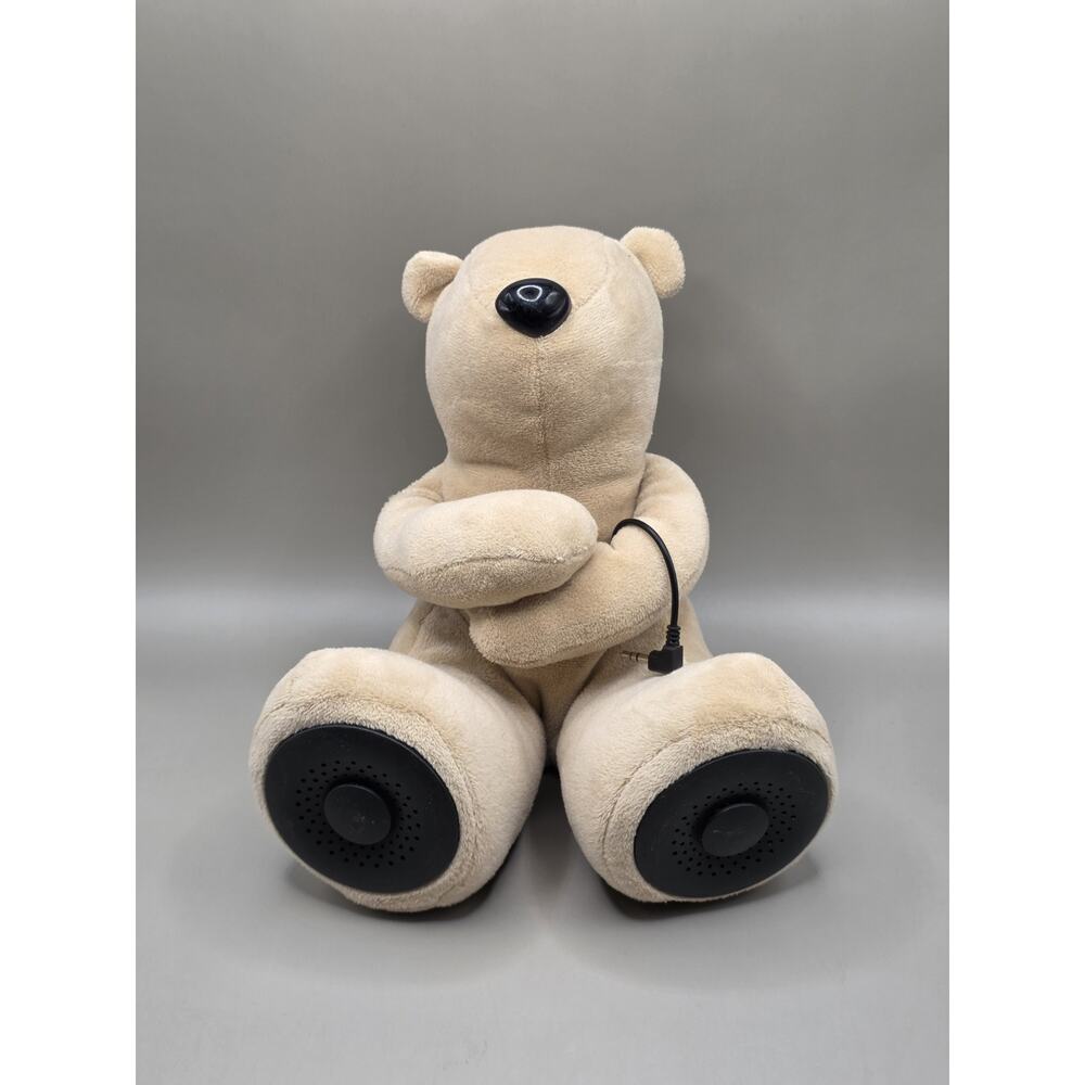 Hi-Fun Hi-George Teddy Bear Plush Speaker Phone Dock 3.5mm Aux Y2K Aesthetic